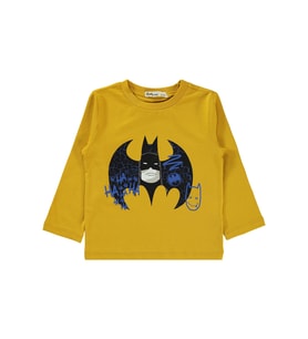 Batman Erkek Çocuk Sweatshirt 2-5 Yaş Hardal (Hardal)