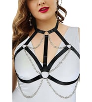 Zincirli Lastik Göğüs Harness