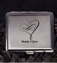 Sevgililere Özel Metal Sigara Tabakası 106975 (Bordo)