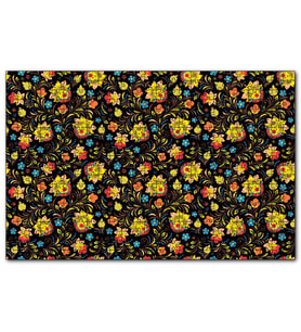 Cakapuzzle Rus Stili Çiçek Desenleri  Puzzle Yapboz MDF (Ahşap) (1000 Parça)