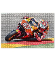 Cakapuzzle Honda Repsol Turuncu Motorsiklet Sola Virajda Yatıyor  Puzzle Yapboz MDF (Ahşap) (500 Parça)