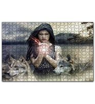 Cakapuzzle Gotik Kız Kurtlar ve Sisli Tepeler  Puzzle Yapboz MDF (Ahşap) (255 Parça)