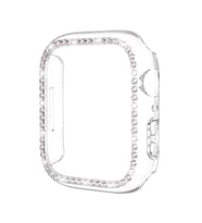 Apple Watch 44mm Kenar Taşlı Kasa Koruyucu (Renksiz)