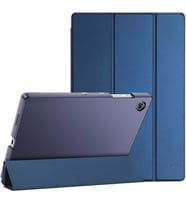 Samsung Galaxy Tab A7 Lite T220 T225 T227 Kılıf New PU Deri Smart Standlı Case (Lacivert)