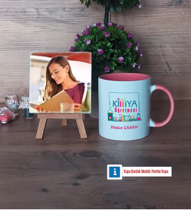 Kimya Öğretmeni Fotoğraflı Dekoratif Taş, Kupa Bardak Beyaz Hediye Öğretmenler Günü Hediyesi (Model 6)