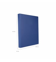 Evrak Sunum Tanıtım Firma Klasörü A4 Pvc 3 cm 2 Halkalı 200 Yaprak Kapasiteli Ring Binder File 27x32 cm (Mavi)