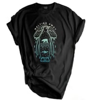 Genıus Store Erkek Tişört Outdoor Baskılı T-shirt  21 Farklı Baskı Modeli (Siyah-Mavi)