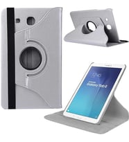 Samsung Galaxy Tab T560 T562 T565 9,6 İnç Döner Standlı Tablet Kılıfı (Gümüş)