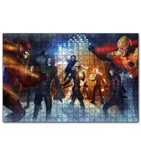Cakapuzzle Okçular ve Süper Kahramanlar  Puzzle Yapboz MDF (Ahşap) (1000 Parça)