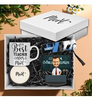 Motto Gift Öğretmenler Gününe Özel Karikatür Biblolu Hediye Kutusu 110648 (Model 1)