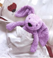 Özgüner Oyuncak Uyku Arkadaşım 45 Cm Pelüş Tavşan (Lila)