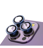iPhone 15 Pro Max CL-12 Premium Safir Kamera Lens Koruyucu (Gece Mavisi)