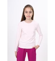 Toontoy Kız Çocuk Baskılı Tişört (Pudra)
