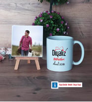 Diyaliz Teknikeri Fotoğraflı Dekoratif Taş, Kupa Bardak Beyaz Hediye Diyaliz Teknikerine Hediye (Model 1)