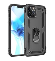 Mopal İphone 12 Pro 6.1 İnc Yüzüklü Tank Telefon Kılıfı (Gri)