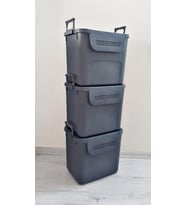 Geseus Motek Mybox 3x30 Litre Kulplu Çok Amaçlı Organizer Saklama Kutusu-MT-35