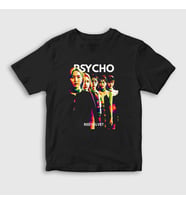Presmono Unisex Çocuk Beyaz Psycho K-Pop Red Velvet T-Shirt 277051tt (Siyah)
