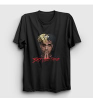 Presmono Unisex Sarı Forever XXXTentacion T-Shirt 47670tt (Siyah)