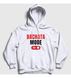 Presmono Unisex Beyaz Bachata Mode On Dance Dans Kapüşonlu Sweatshirt 463390tt (Beyaz)