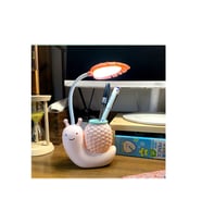 Livava Salyangoz Masa Lambası, Usb Li, Mavi, 22x11 (Pembe)