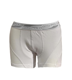 JOJOBOY POLO ERKEK YANI FİLELİ BOXER 2 Lİ (Beyaz)