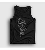 Presmono Unisex Beyaz Pray Panic! at the Disco Atlet 73139tt (Siyah)