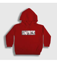 Presmono Unisex Çocuk Beyaz Kirari Anime kakegurui Kapüşonlu Sweatshirt 239850tt (Kırmızı)