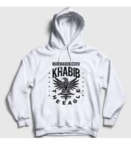 Presmono Unisex Gri Eagle V2 Ufc Khabib Nurmagomedov Kapüşonlu Sweatshirt 310899tt (Beyaz)