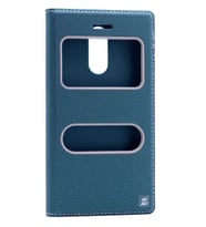 LG K8 2017 Kılıf Dolce Kapaklı Kılıf (Yeşil)