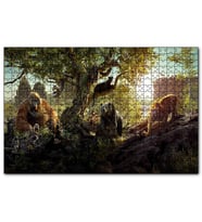 Cakapuzzle  Mowgli Shere Kan Bagheera King  Puzzle Yapboz MDF (Ahşap) (255 Parça)