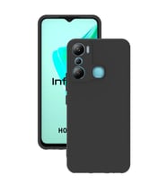 Infinix Hot 20i Kılıf Kamera Korumalı Silikon Rubber Arka Kapak (Siyah)