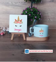 Unicorn Dekoratif Taş, Kupa Bardak Kırmızı Hediye (Model 7)