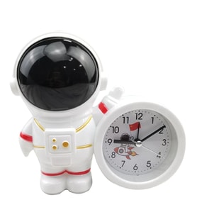 Dekoratif Astronot Tasarımlı Masa Saati (Siyah)