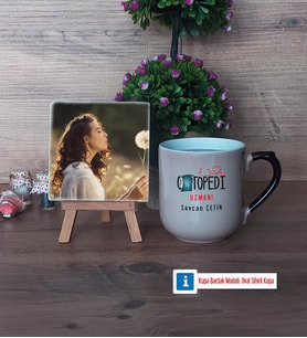 Ortopedi Uzmanı Fotoğraflı Dekoratif Taş, Kupa Bardak Beyaz Hediye (Model 10)