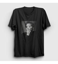 Presmono Unisex Beyaz Kodak Leonardo Dicaprio T-Shirt 465408tt (Siyah)
