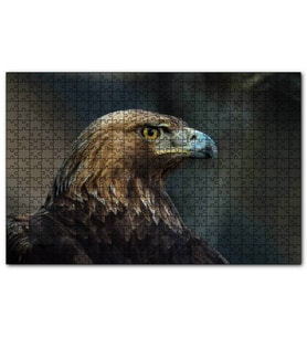 Cakapuzzle Kahverengi Kartal Mavi Gagalı  Puzzle Yapboz MDF (Ahşap) (255 Parça)
