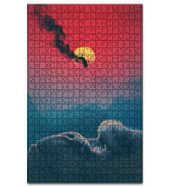 Cakapuzzle Kong Kafatası Adası Görseli Puzzle Yapboz MDF (Ahşap) (1000 Parça)