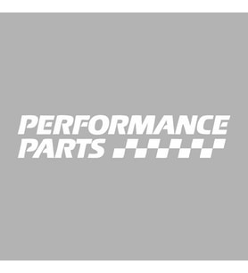 Performance Parts Araba Sticker siyah 20x5 CM (Beyaz)