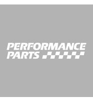Performance Parts Araba Sticker siyah 20x5 CM (Beyaz)