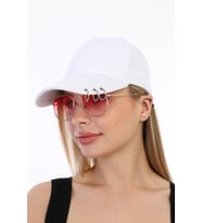 Unisex Piercing Şapka (Beyaz)