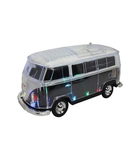 1967 Model T1 Klasik Vosvos Minibüs Bluetooth Hoparlör Fm Radyo USB Tf Aux Destekli Speaker (Siyah)