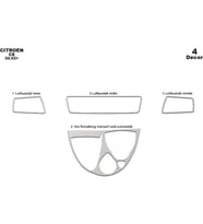 Meriç® Peugeot 807 Ön Torpido Kaplama Maun 4 Parça 2002-2009 (Alüminyum)