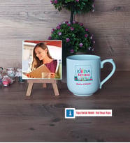 Kimya Öğretmeni Fotoğraflı Dekoratif Taş, Kupa Bardak Beyaz Hediye Öğretmenler Günü Hediyesi (Model 5)