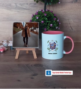Öğretmenler Günü Hediyesi Fotoğraflı Dekoratif Taş, Kupa Bardak Beyaz Hediye (Model 6)