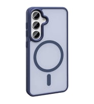 Galaxy S23 FE Kılıf Magsafe Şarj Özellikli Mat Arka Yüzey Sio Kılıf (Lacivert)