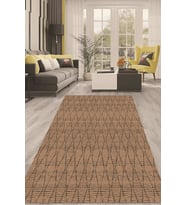 Dijital Kaymaz Taban Yıkanabilir Modern Renkli Salon Halısı Mutfak Halısı Yolluk ND-HT-725 (Kahverengi)