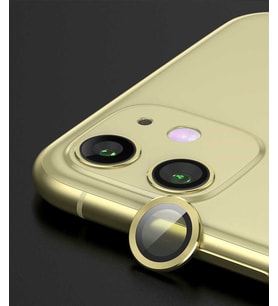 Apple iPhone 12 Mini CL-01 Lüx ​​​​Kamera Lens Koruyucu (Sarı)