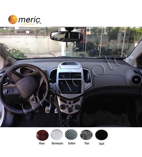 Meriç® Chevrolet Aveo Ön Torpido Kaplama Maun 14 Parça 2012-› (Alüminyum)