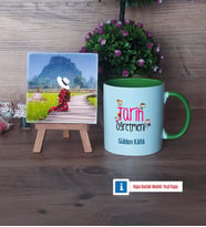 Tarih Öğretmeni Fotoğraflı Dekoratif Taş, Kupa Bardak Beyaz Hediye (Model 14)
