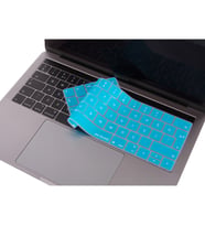 MacBook Pro TouchBar Klavye Koruyucu A1706 1989 2159 A1707 1990 Türkçe Baskılı (Açık Mavi)